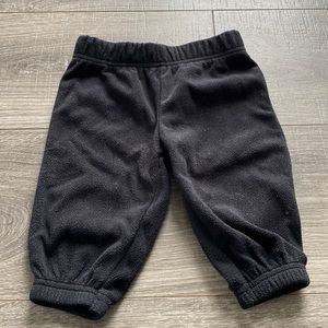 Just One You black fleece pants 6M